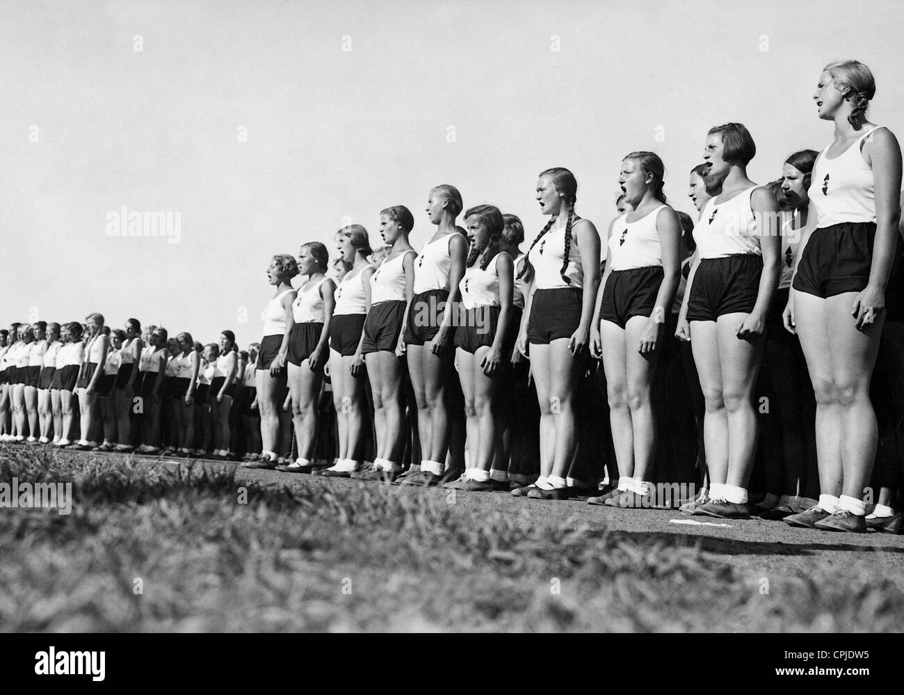 Sport festival of the Reich by Bund deutscher Maedel. 1934 Stock Photo -  Alamy