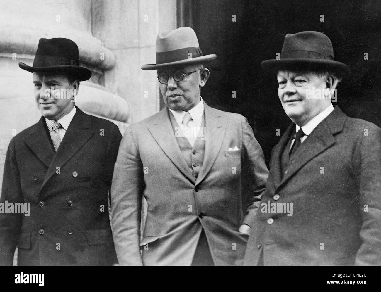 Sir Hardy, Thomas and Lord Hailsham in Dublin, 1932 Stock Photo