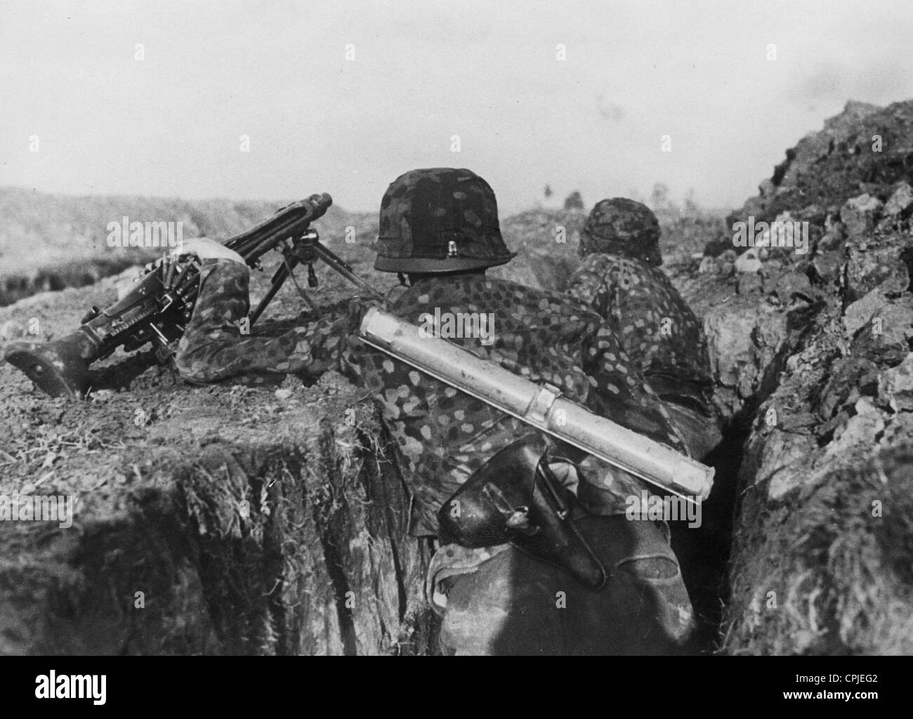 Danish soldiers of the Waffen-SS on the Eastern Front, 1944 Stock Photo