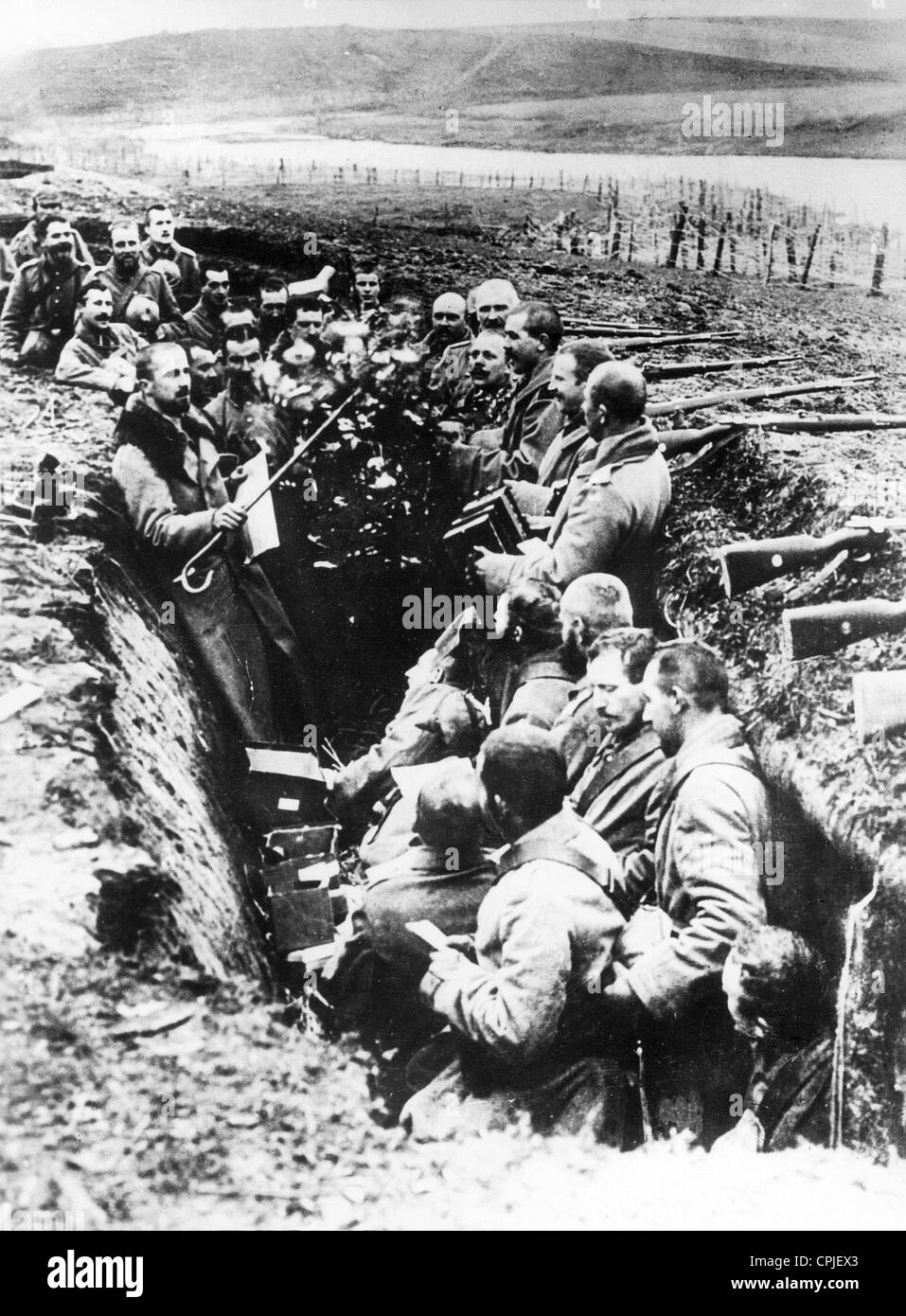 Trench entertainment Black and White Stock Photos & Images - Alamy