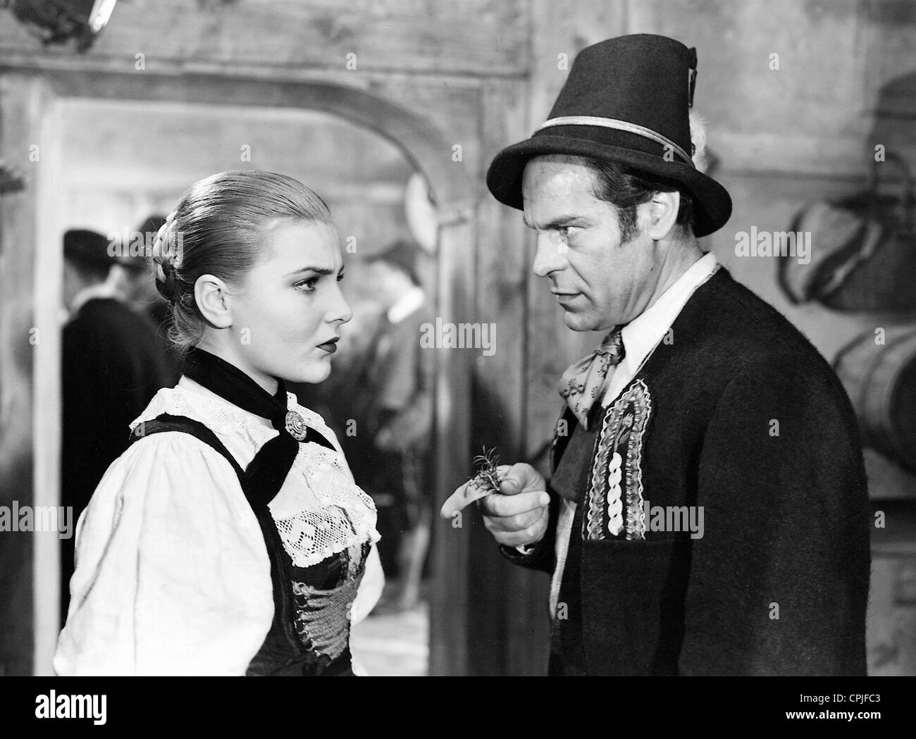 Winnie Markus and Sepp Rist in 'Wally of the Vultures', 1940 Stock Photo