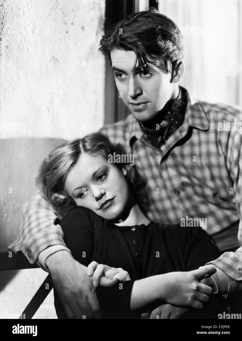 James Stewart and Simone Simon in 'Seventh Heaven', 1937 Stock Photo