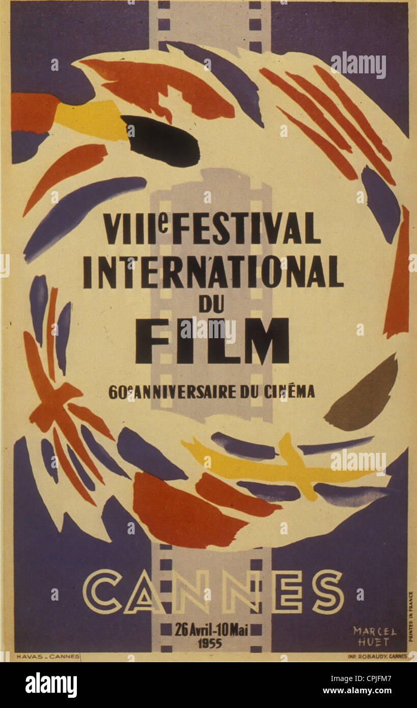 Affiche Festival de Cannes 1955 - Collection