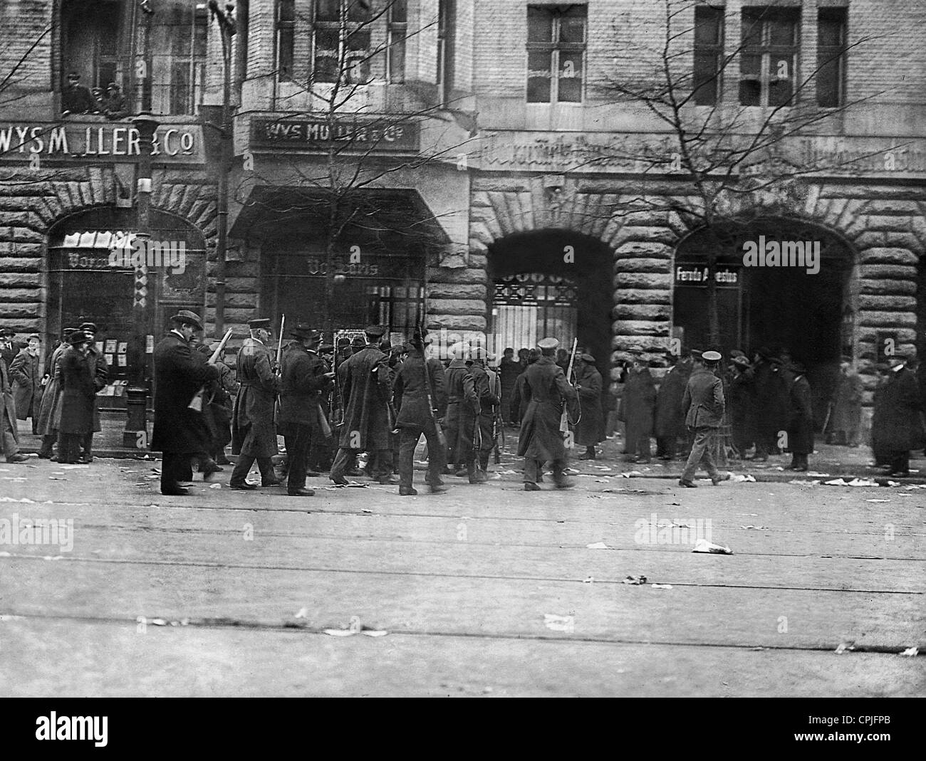 Spartacists occupy the 'Vorwaerts', 1919 Stock Photo