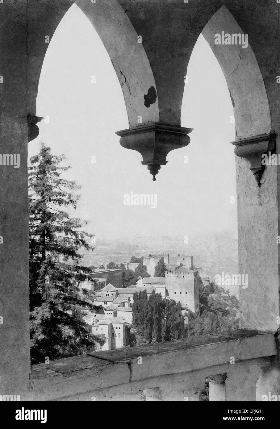 Views of the Alhambra, 1905 Stock Photo
