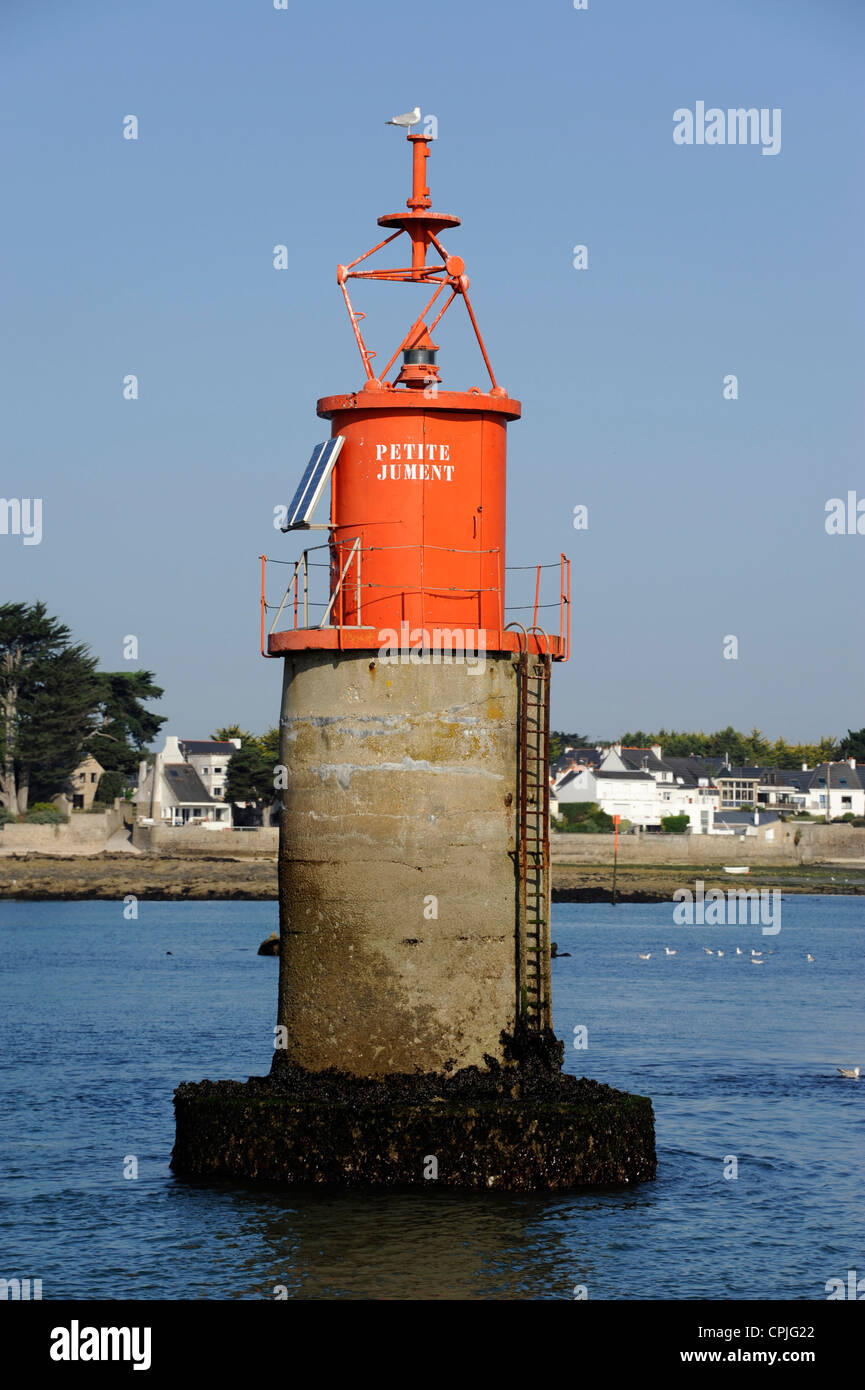 Petite Jument beacom,Larmor-Plage near Lorient ,Morbihan,Bretagne,Brittany,France Stock Photo