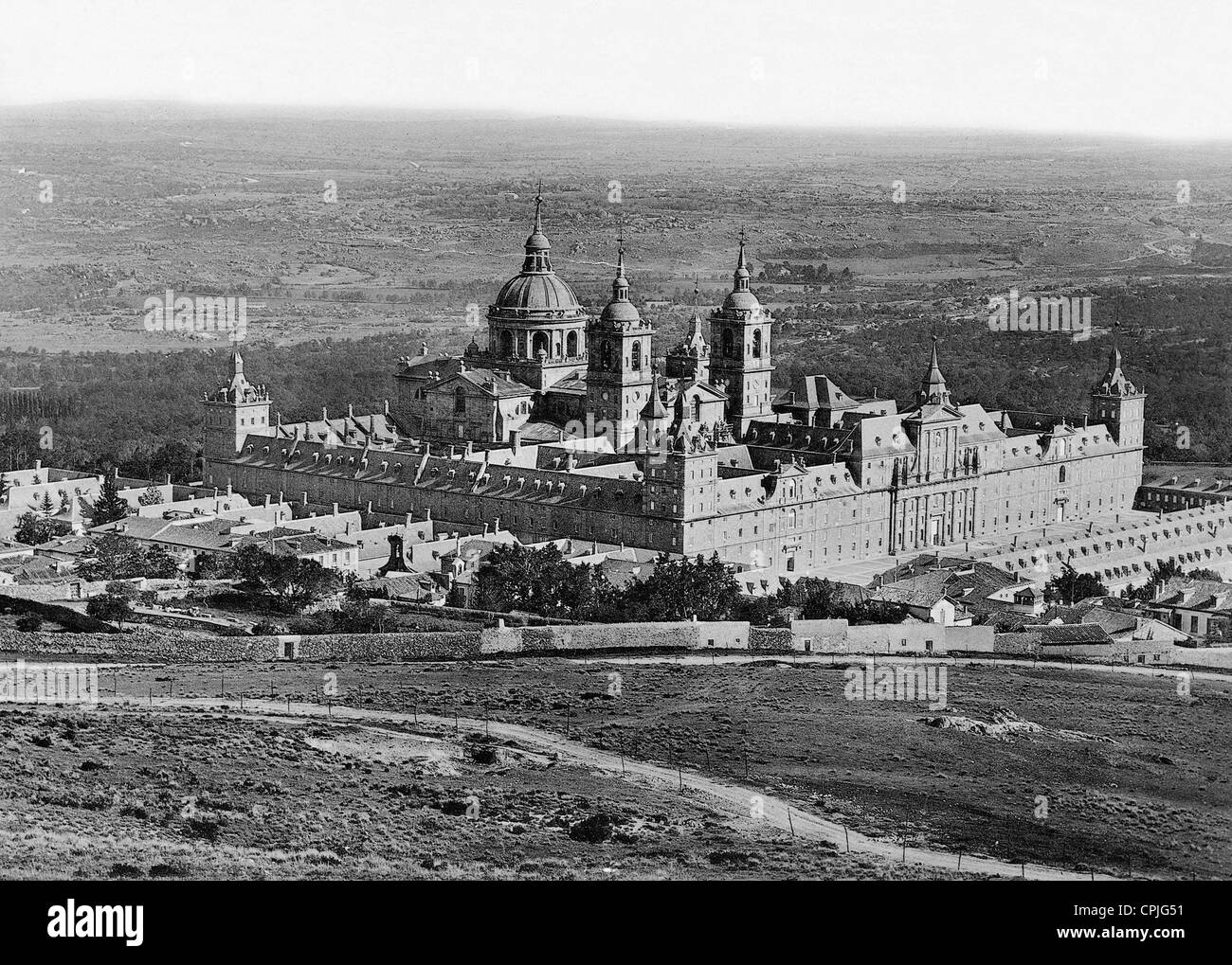 Monastery of El Escorial, 1899 Stock Photo