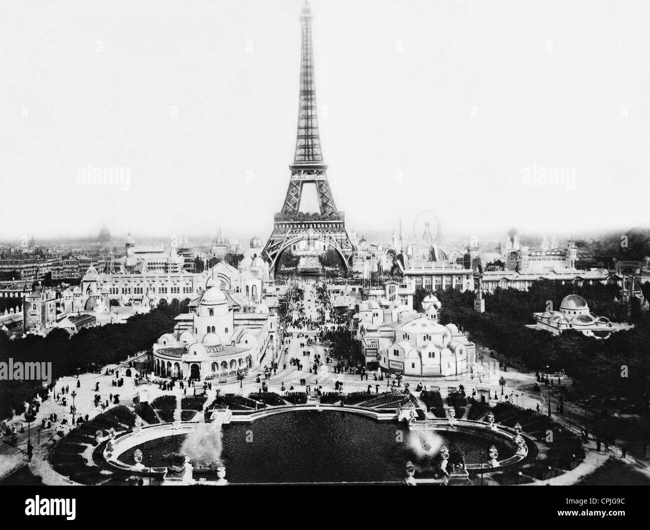 Eiffel Tower, 1889 Stock Photo