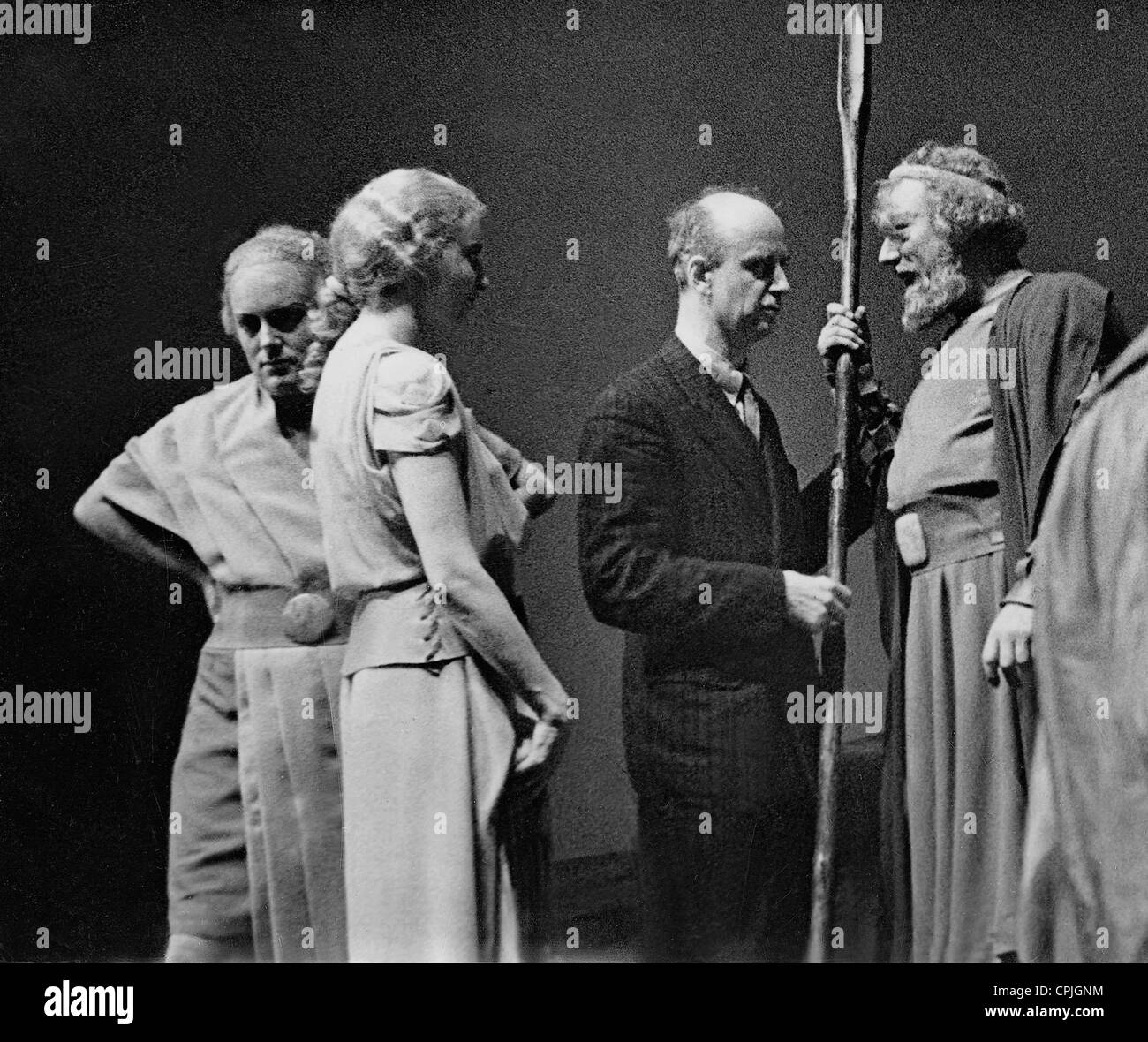 Wilhelm Furtwaengler at rehearsals for 'Rheingold', 1936 Stock Photo