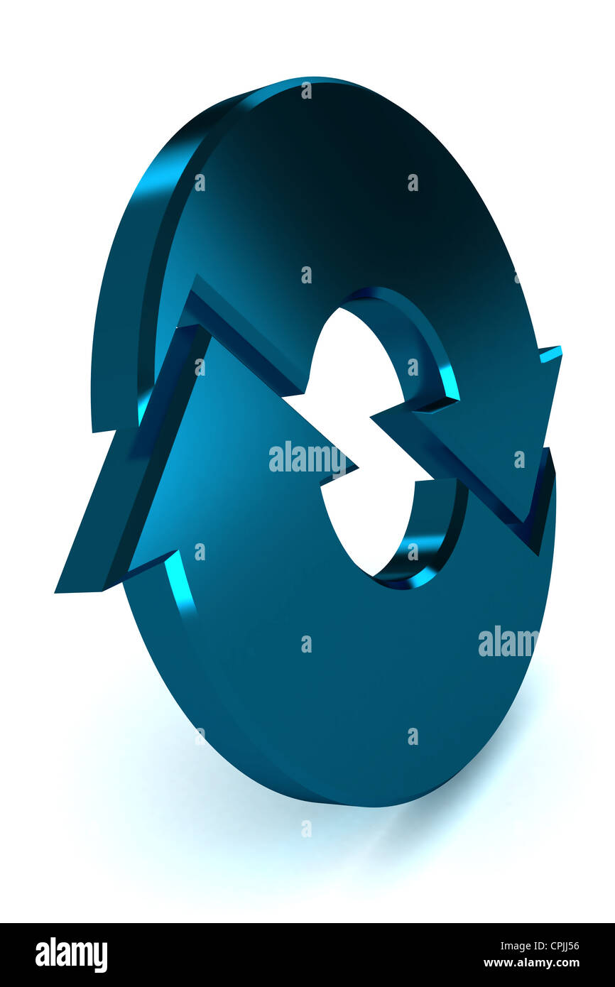 A Colourful 3d Rendered Blue Process Arrow Illustration Stock Photo - Alamy