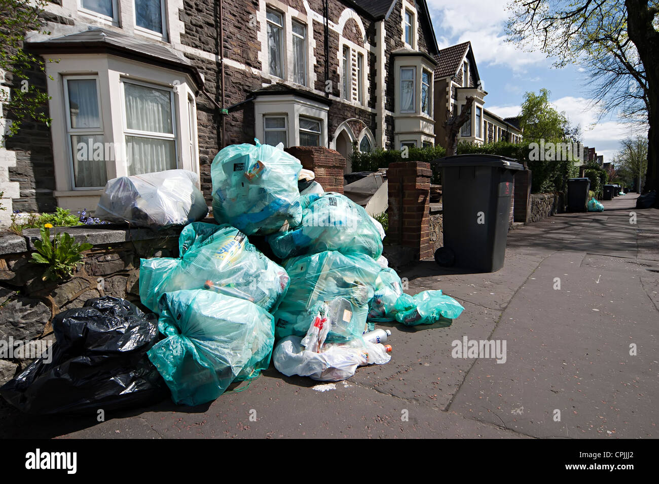 Kerbside recycling bags hires stock photography and images Alamy