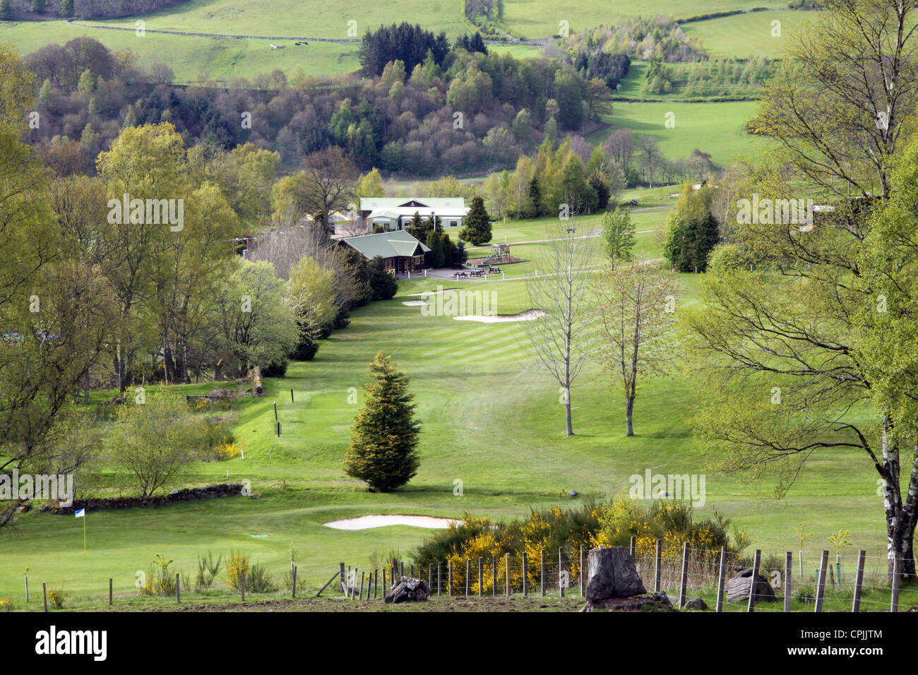 pretty golf course hole at Crieff Hydro Hotel, Scotland Stock Photo - Alamy