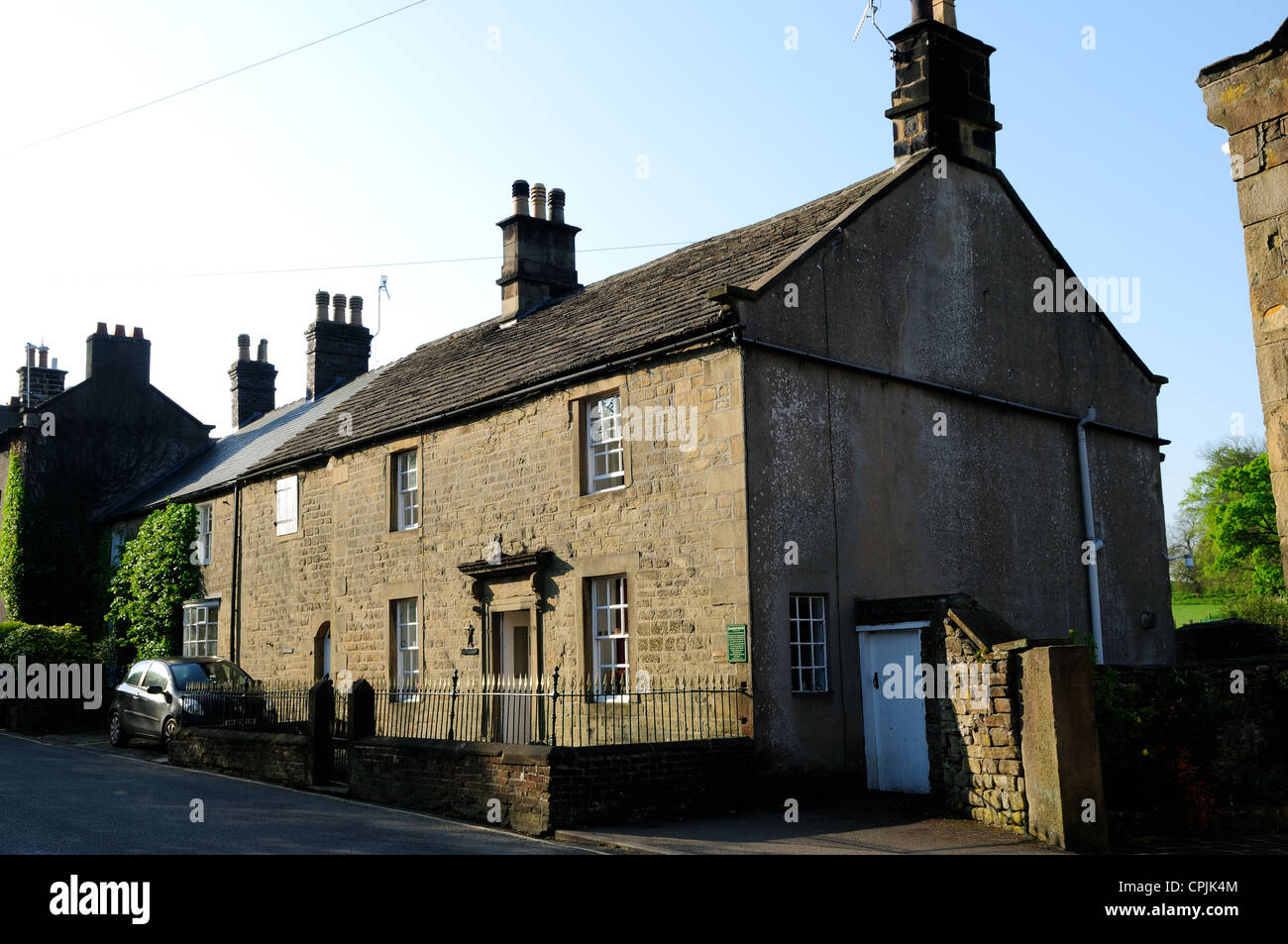 Eyam Plague Village Derbyshire England.Plague Cottage. Stock Photo