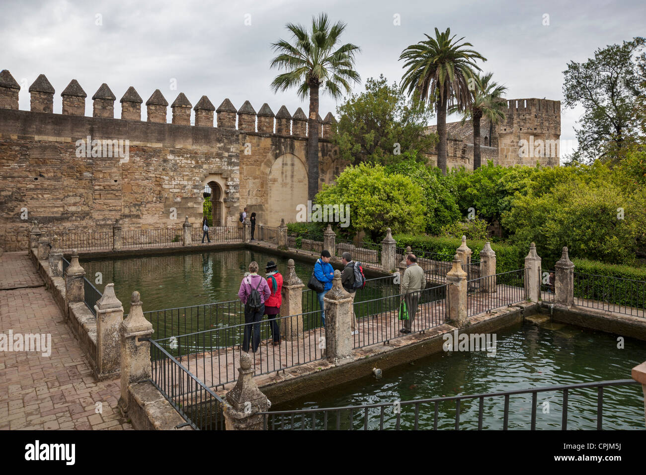The Alcazar de los Reyes Cristianos Cordoba Andalusia Spain Stock Photo ...