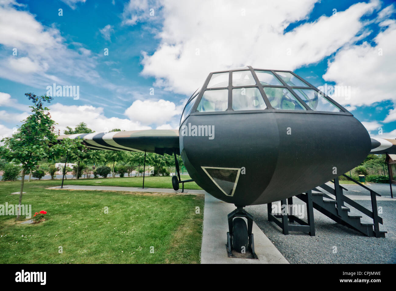 Pegasus Bridge Museum, Normandy. A replica of a British Horsa Glider