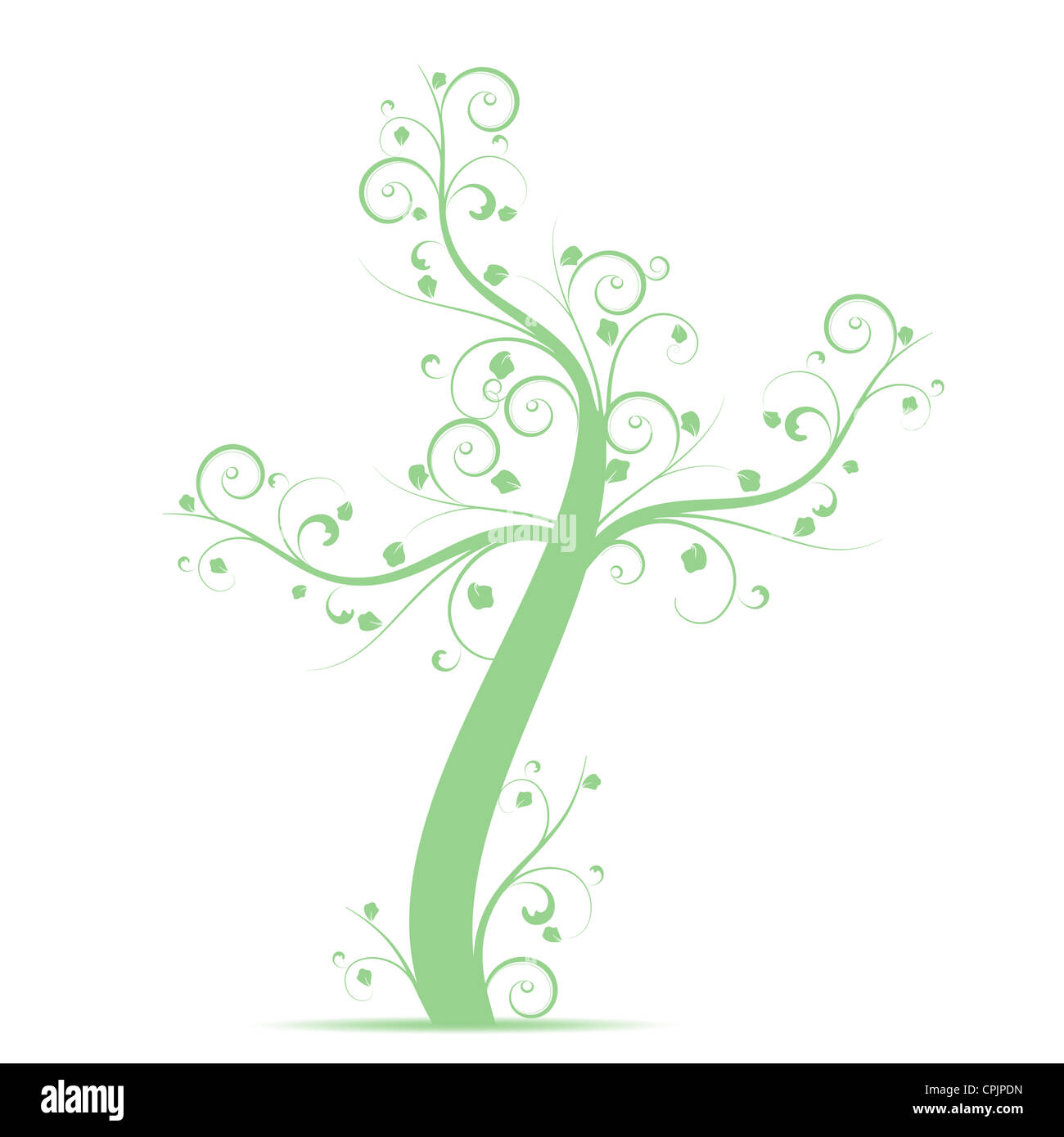 Beautiful art tree isolated on white background Stock Photo - Alamy
