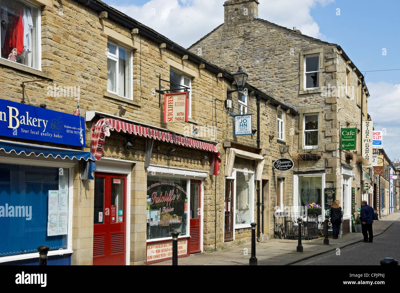 Shops in Skipton town centre North Yorkshire England UK United Stock Photo 48356158 Alamy