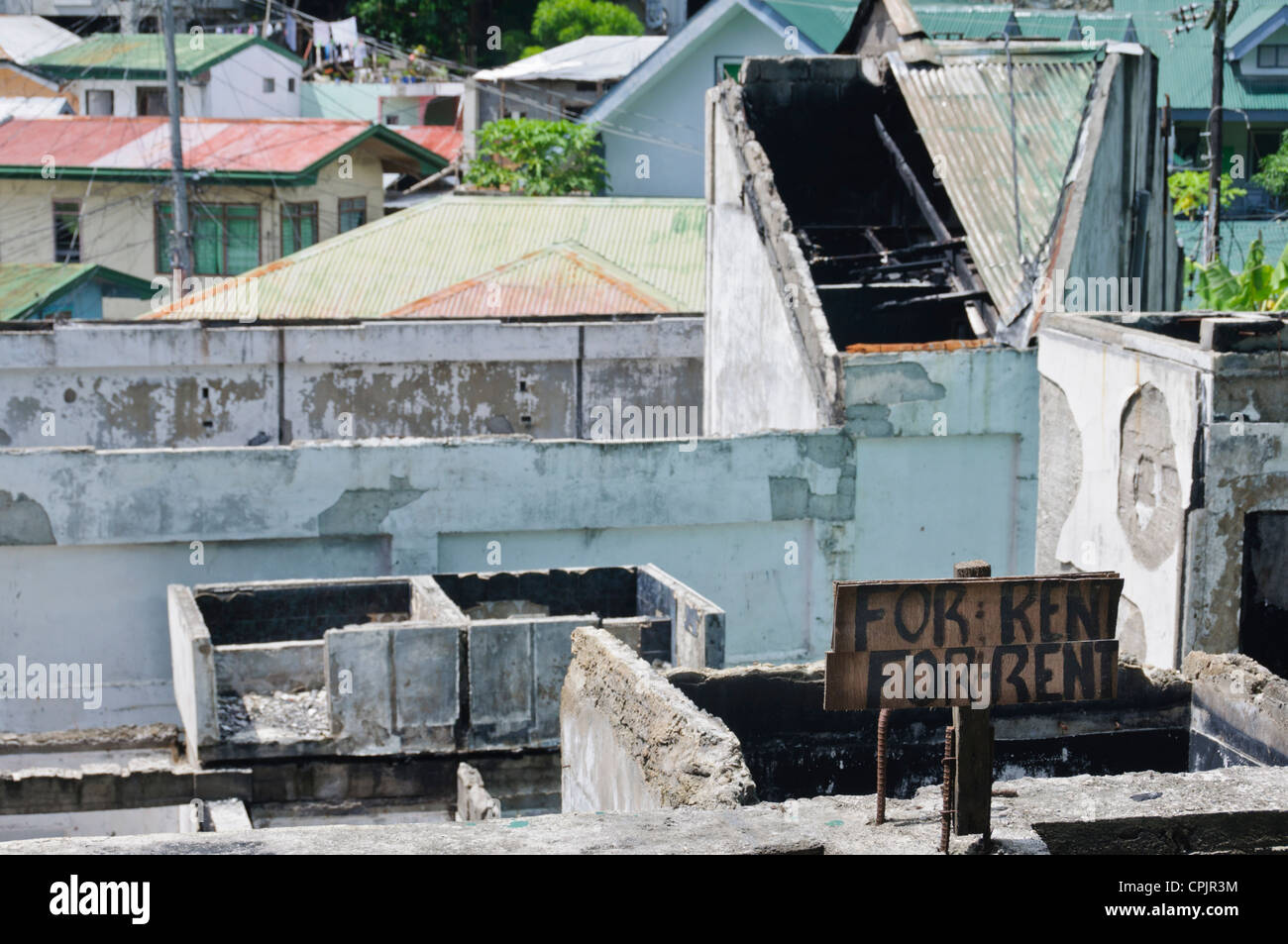 Burnt Down House Ruin "For Rent" after Arson Sabang, Puerto Galera, Oriental Mindoro