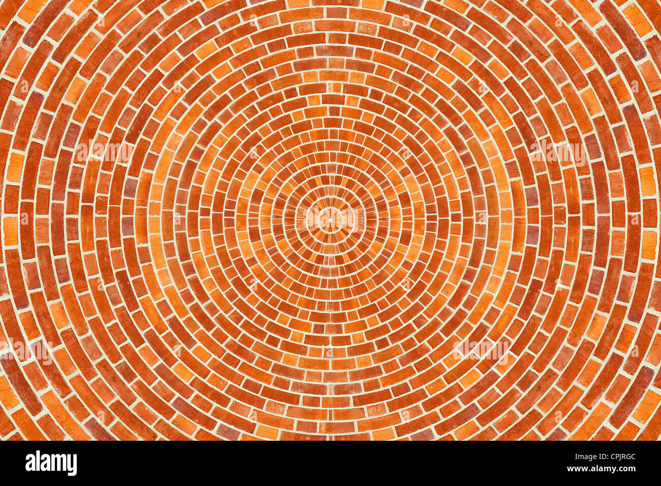A circular brick pattern background texture Stock Photo - Alamy