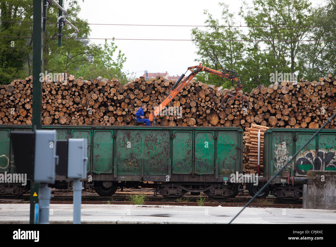 train rail wood