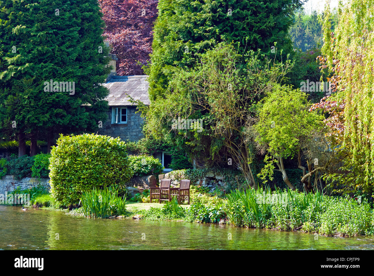 River Wye at Ashford in the Water, Derbyshire Stock Photo Alamy