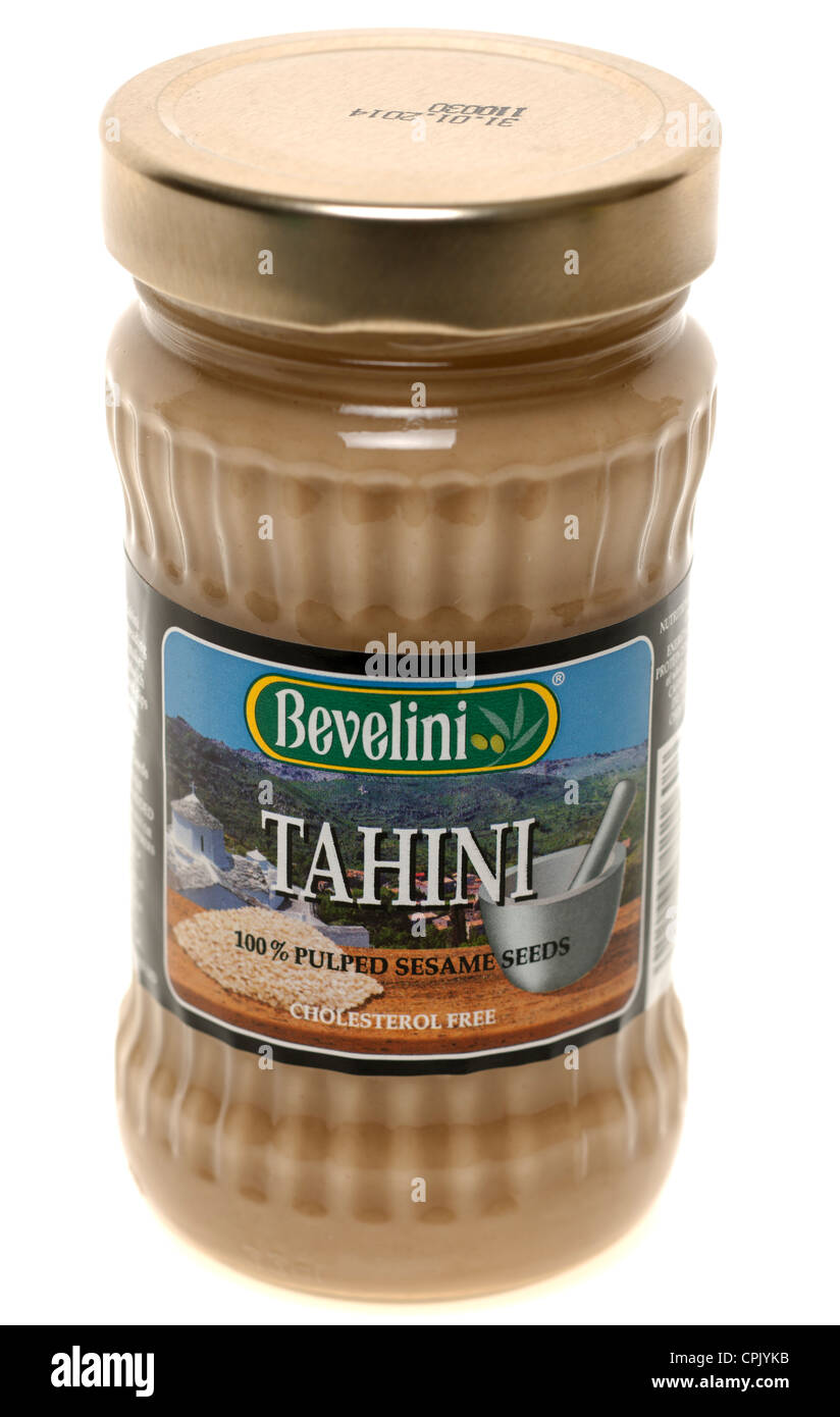 Jar of Bevelini Tahini Stock Photo Alamy