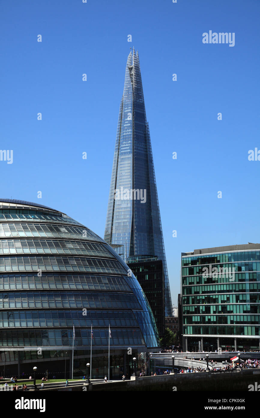 Shard of Glass Building. Renzo Piano's skyscraper in London. Stock Photo