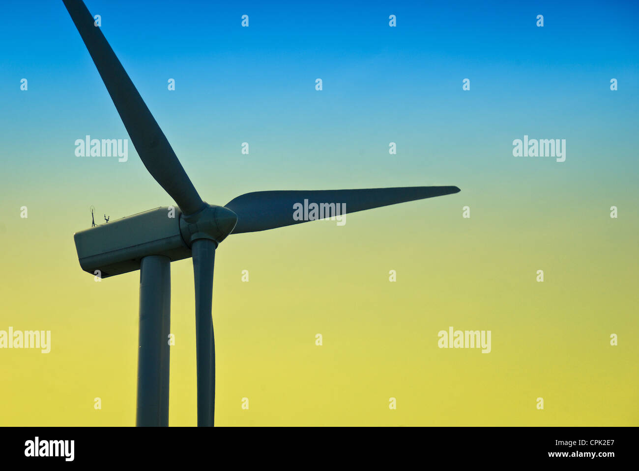 Western Pennsylvania (USA) wind turbine, Mill Run Wind Farm Stock Photo