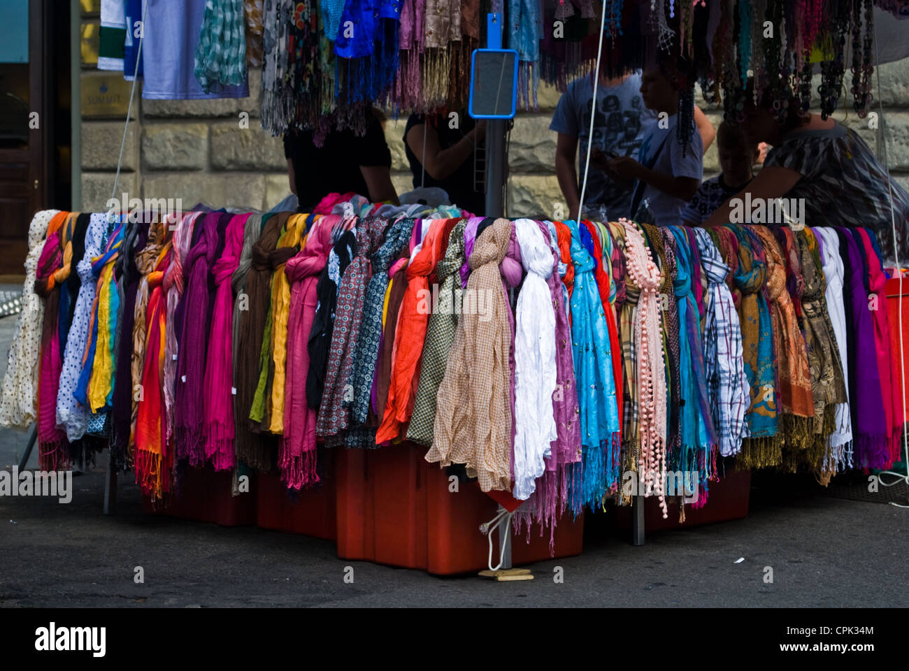 Morocco, Marrakesh - football scarves in the souk Stock Photo - Alamy