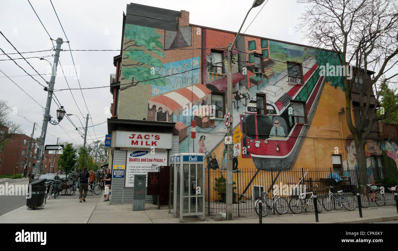 Street Art Roncesvalles Avenue Toronto Ontario Canada Stock Photo Alamy