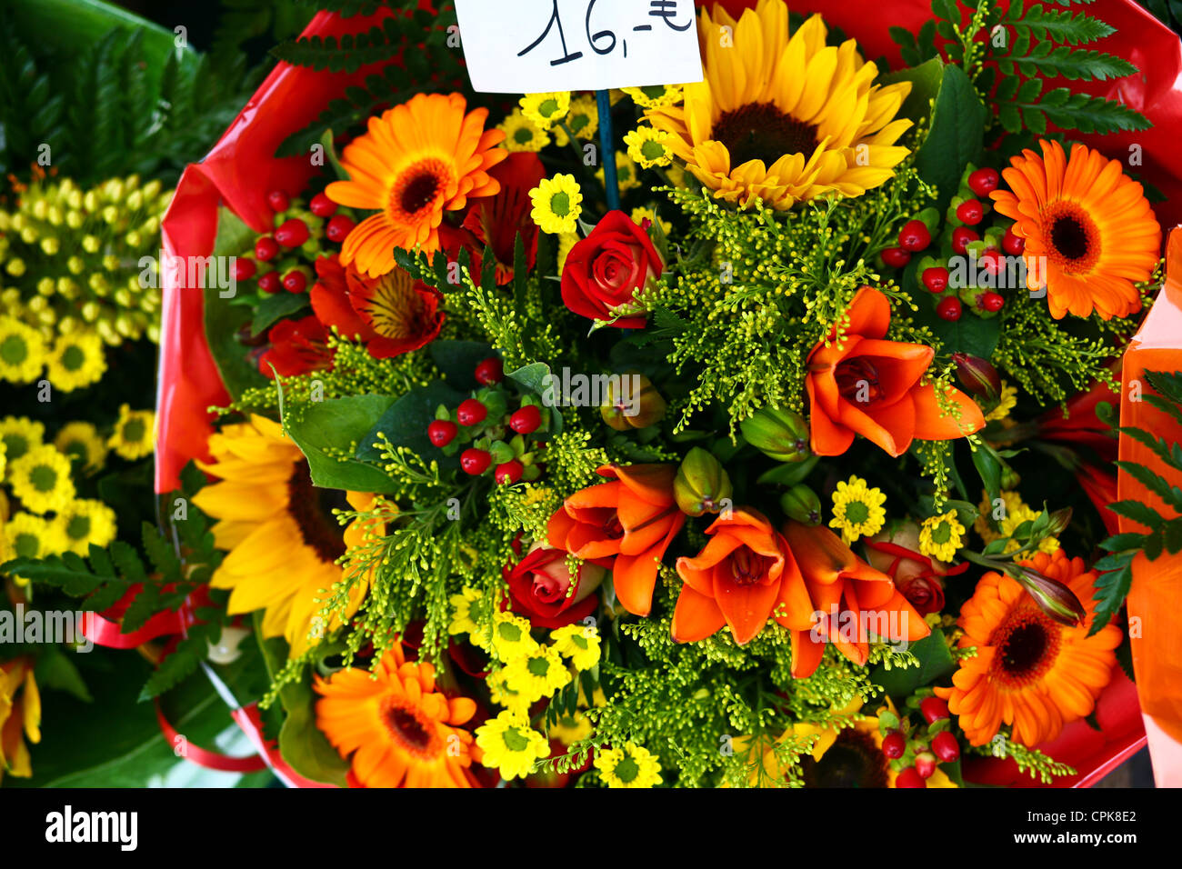 Scenes of Brussels downtown, flower shop Stock Photo Alamy