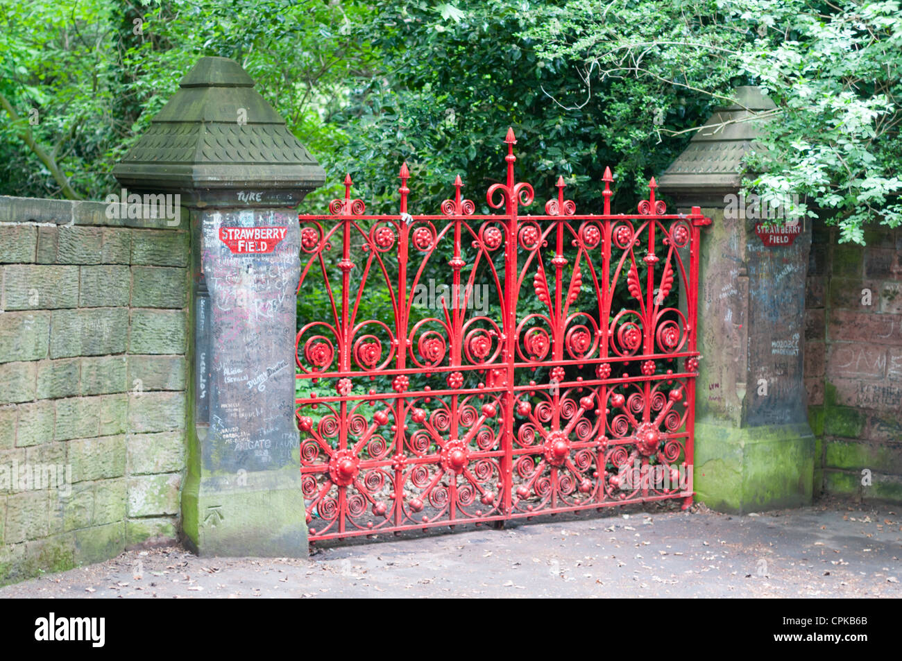 The Gates To Strawberry Field Inspiration For The Beatles Song Stock Photo Alamy