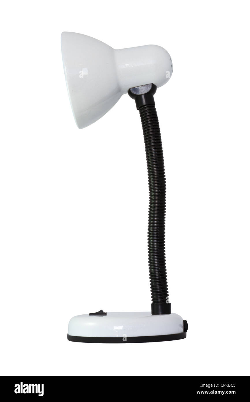 Desk lamp on white background Stock Photo