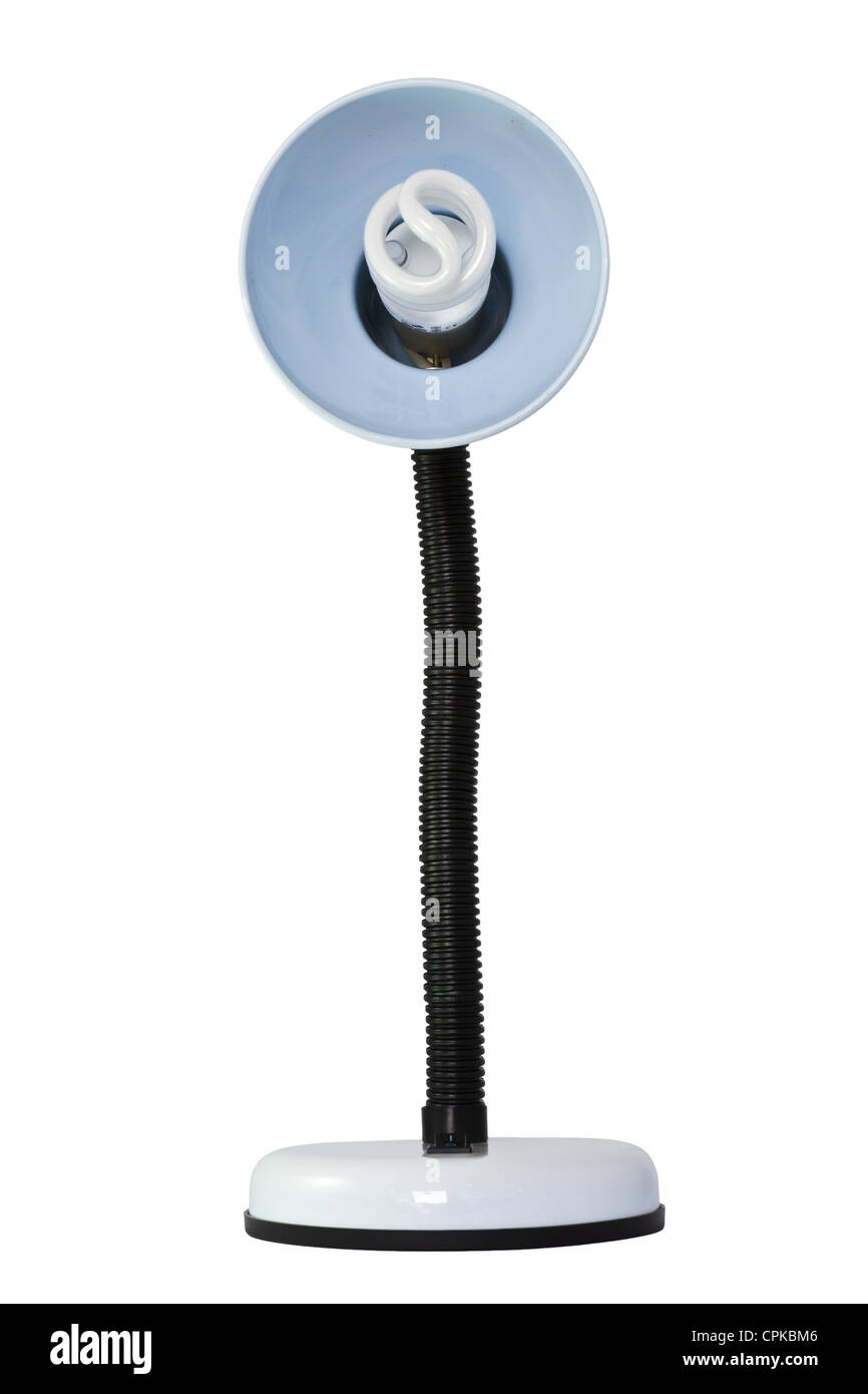 Desk lamp on white background Stock Photo