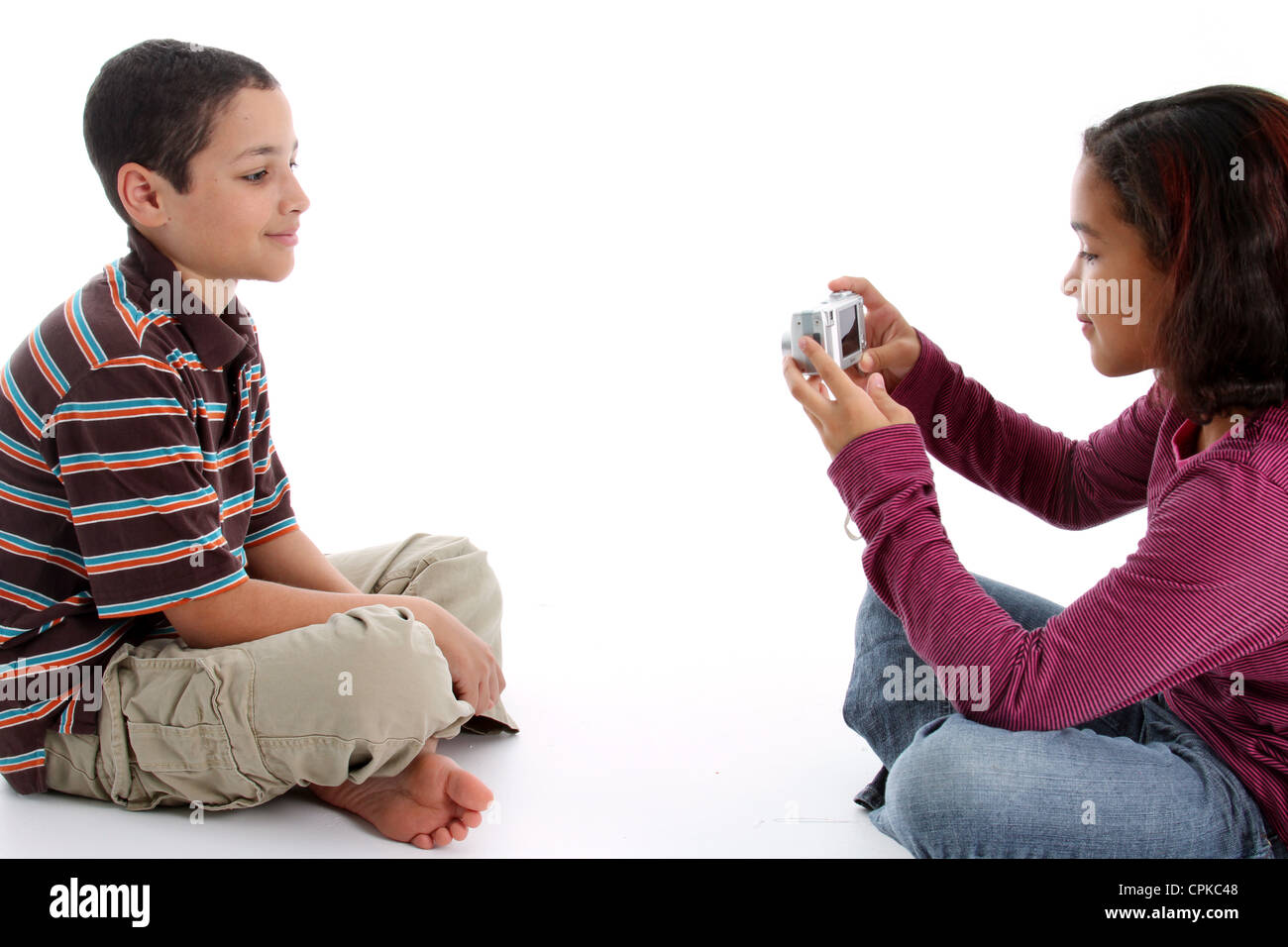 Picture of children set on white background Stock Photo - Alamy