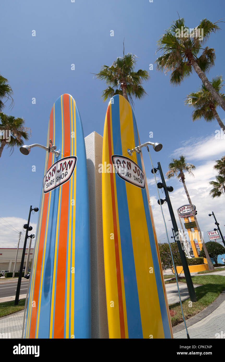 The Ron Jon Surf Shop is a world famous Art Deco palace of everything surfing. Stock Photo