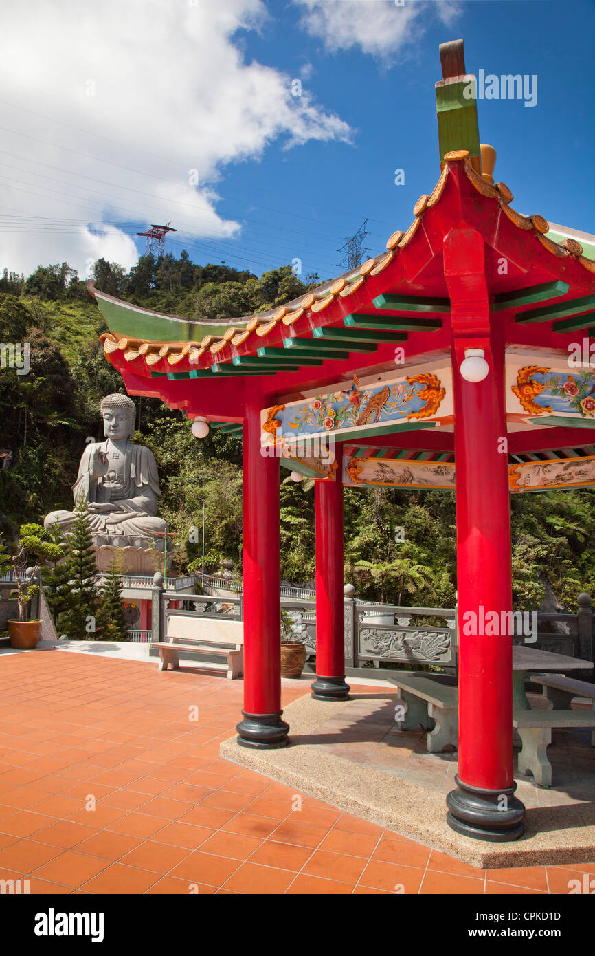 Chinese pagoda styled architecture, Chin Swee Cave Temple, Genting Highlands, Malaysia. Stock Photo