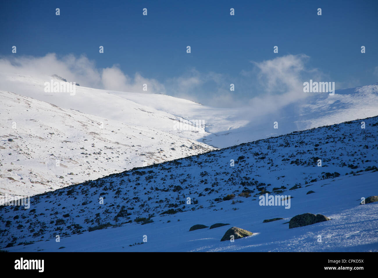 mountain of Gredos at Avila in Castilla Spain Stock Photo - Alamy