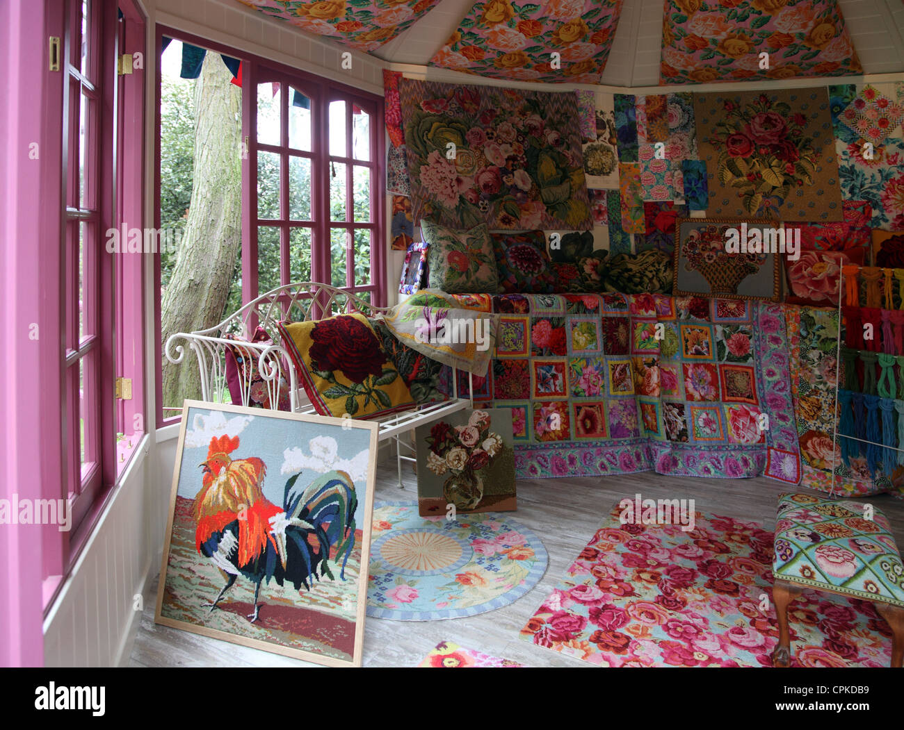 Kaffe Fassett Artisan Retreat interior, RHS Chelsea Flower Show 2012 ...