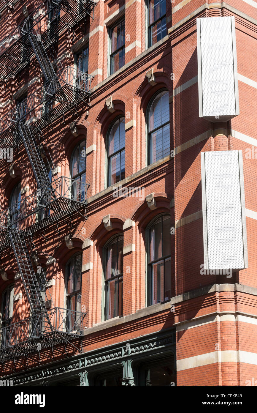 Building Facades, SoHoCast Iron Historic District, NYC Stock Photo Alamy