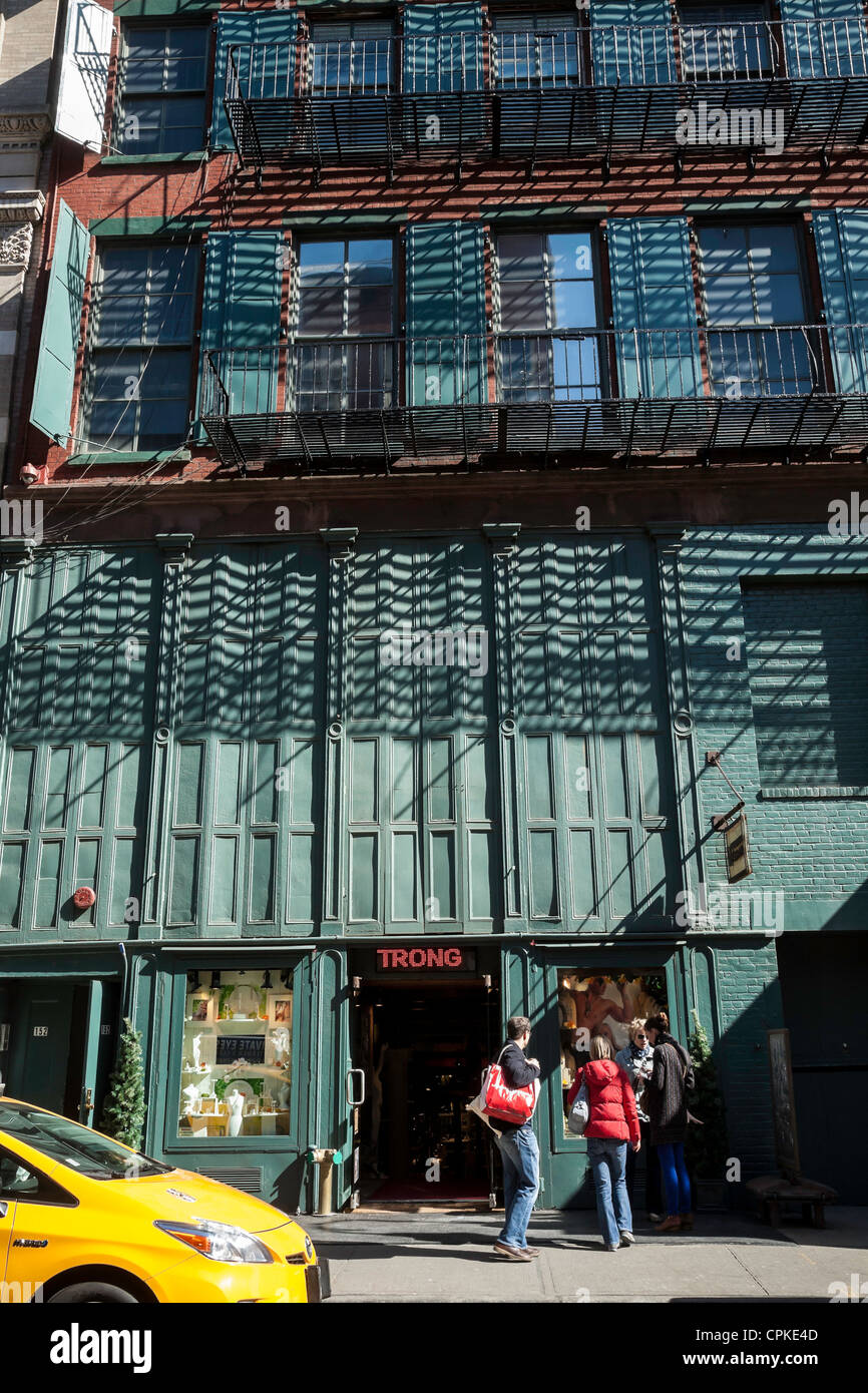 Building Facades, SoHoCast Iron Historic District, NYC Stock Photo Alamy