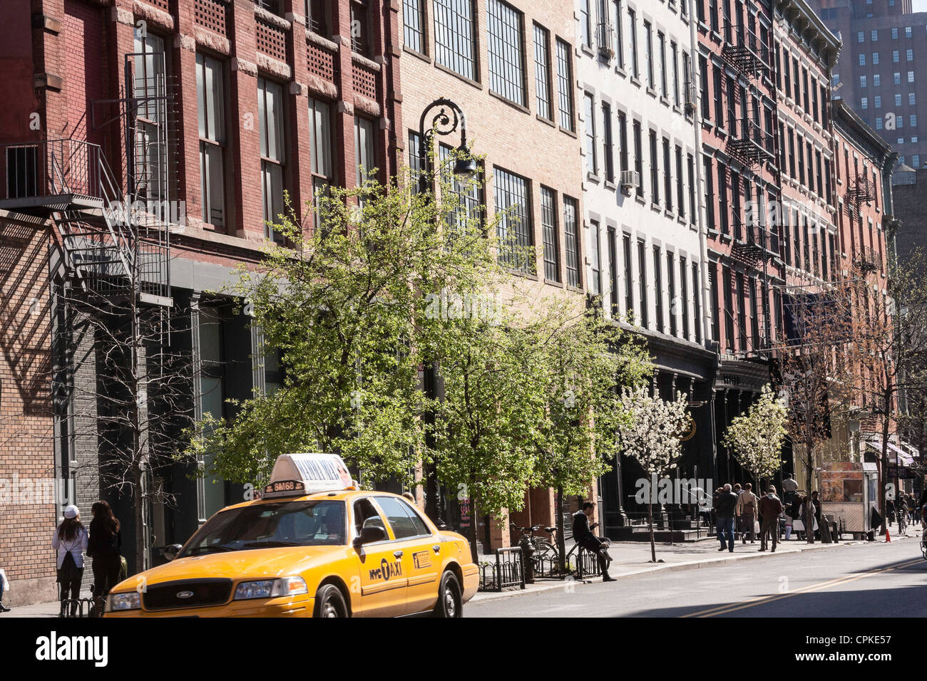 Building Facades, SoHoCast Iron Historic District, NYC Stock Photo Alamy