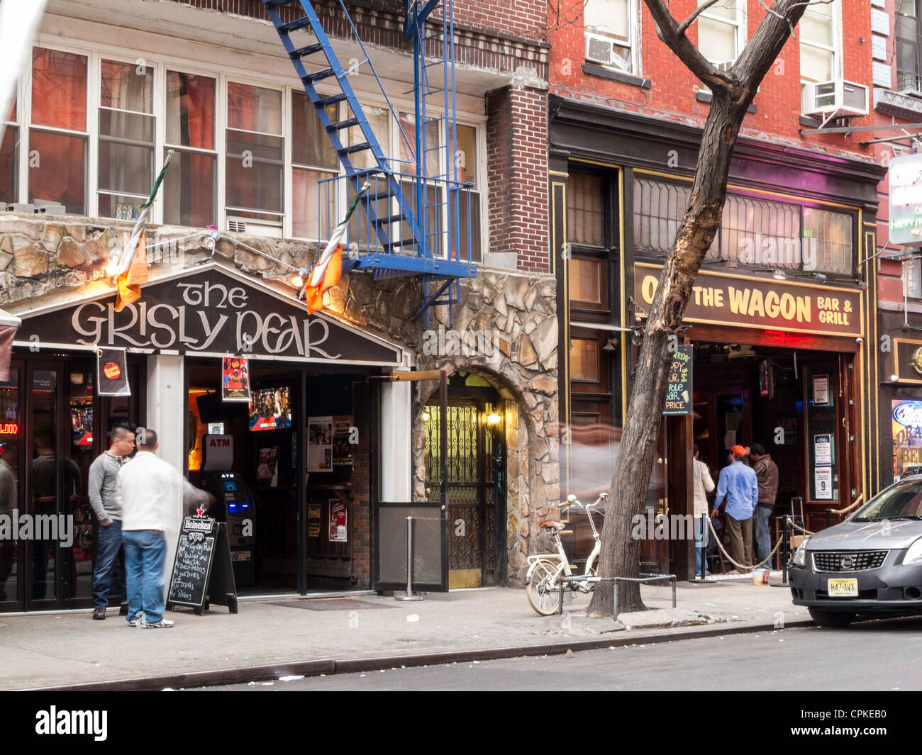 Street scene, MacDougal Street, Greenwich Village, NYC Stock Photo Alamy