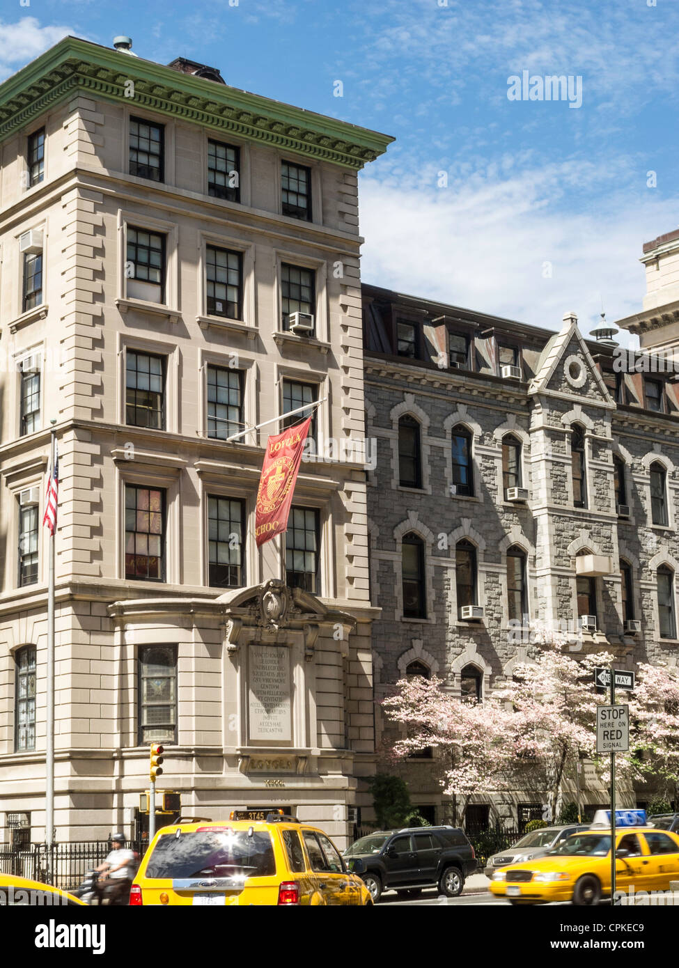 Park Avenue on the Upper East Side of Manhattan, NYC Stock Photo