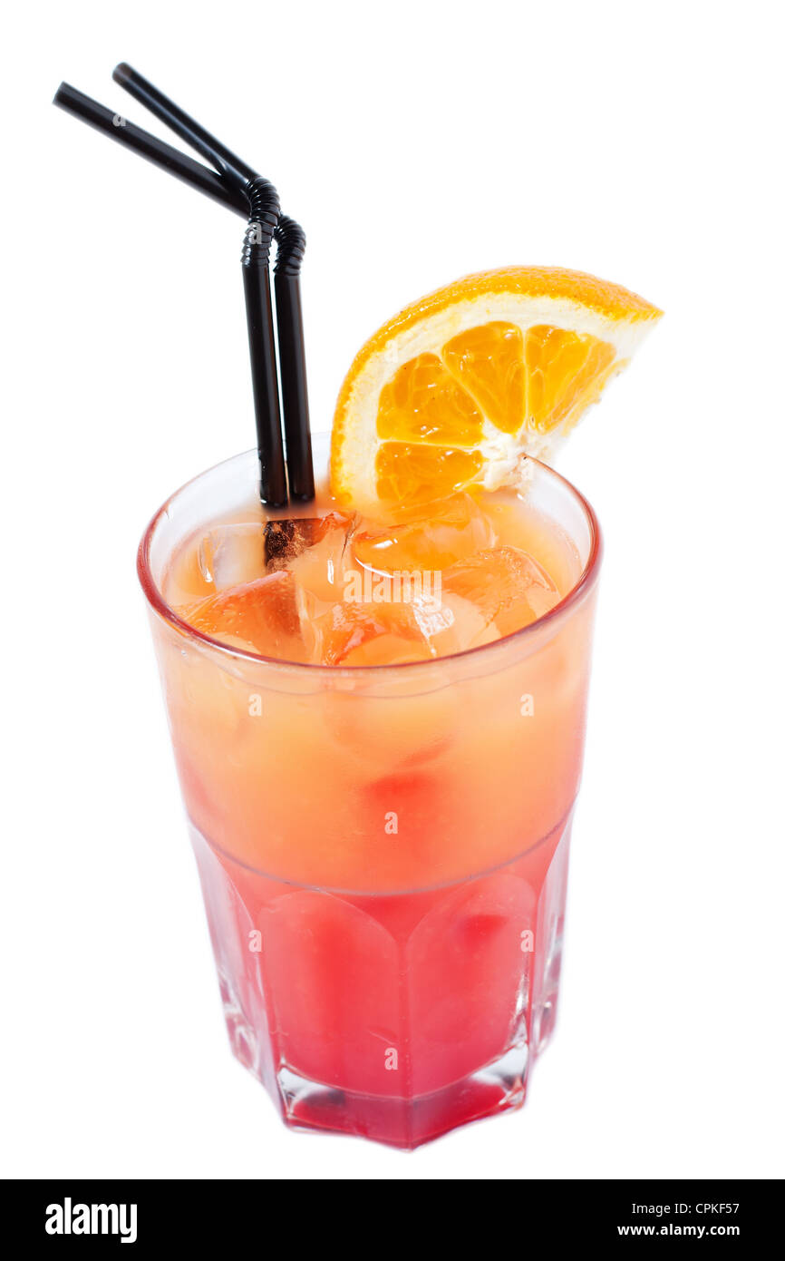 Cocktail with orange juice Stock Photo Alamy