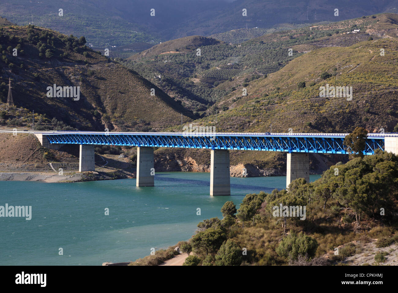 Bridge at the Autovia Sierra Nevada in Spain Stock Photo Alamy