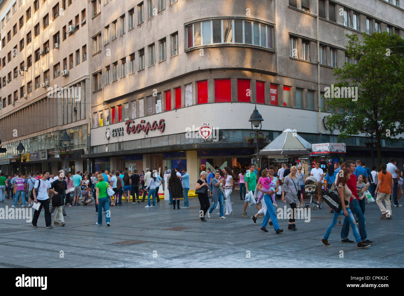 Kneza Mihaila main pedestrian street central Belgrade Serbia Europe Stock Photo