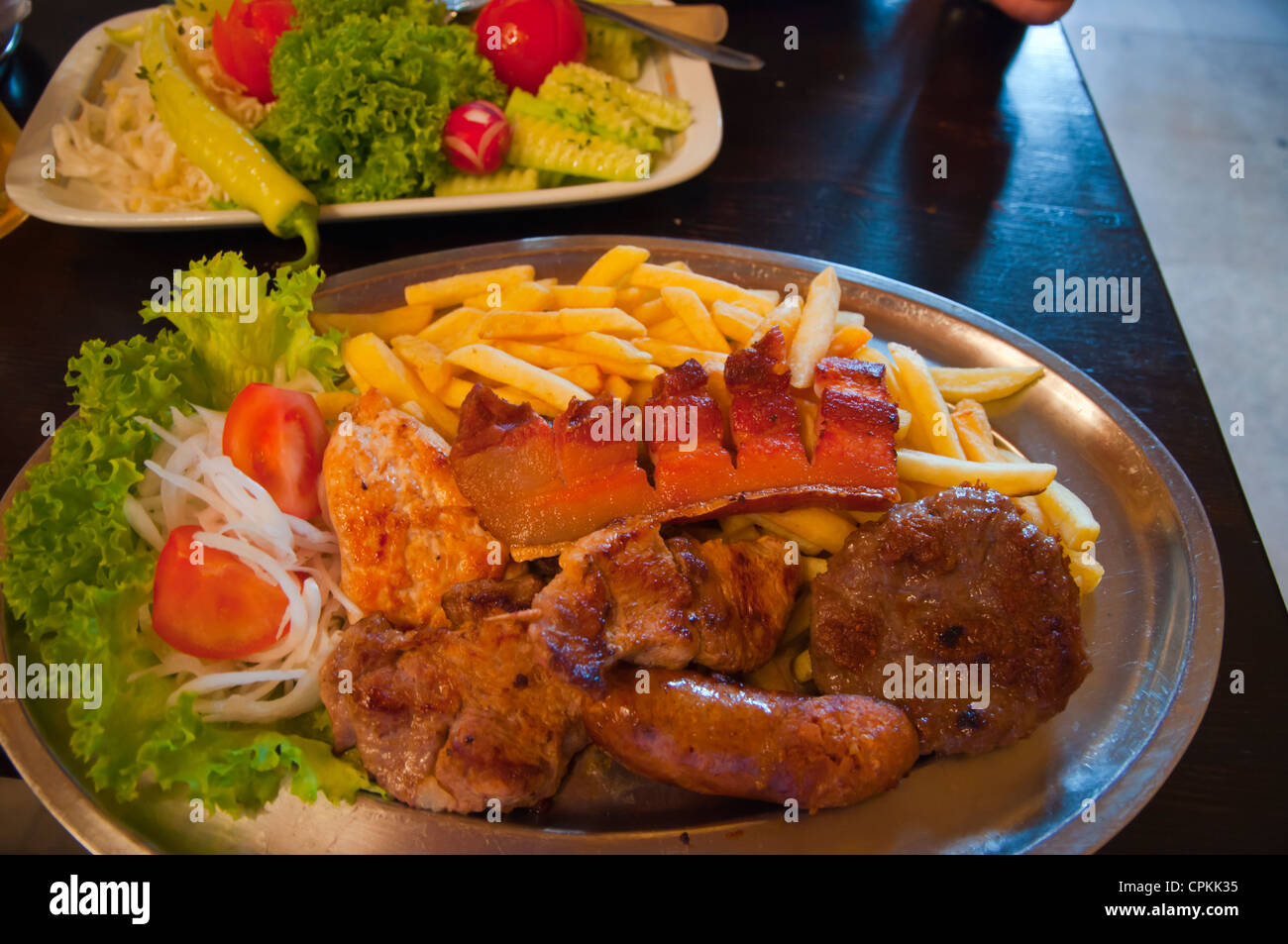 Mixed Balkan Grill dish wth different of meats in restaurant in Belgrade Serbia Europe Stock Photo - Alamy