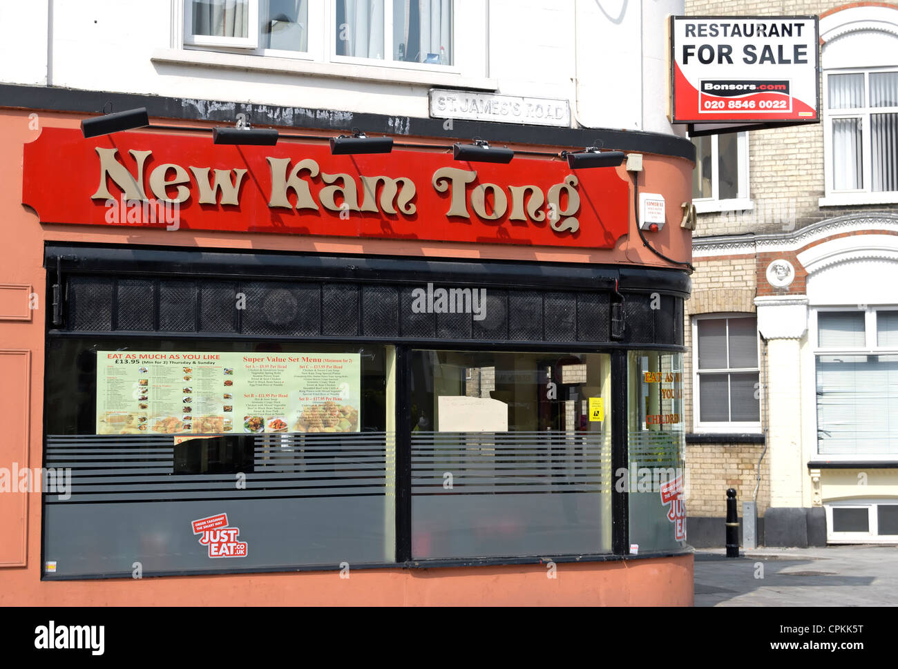 chinese restaurant for sale in kingston upon thames, surrey, england Stock Photo