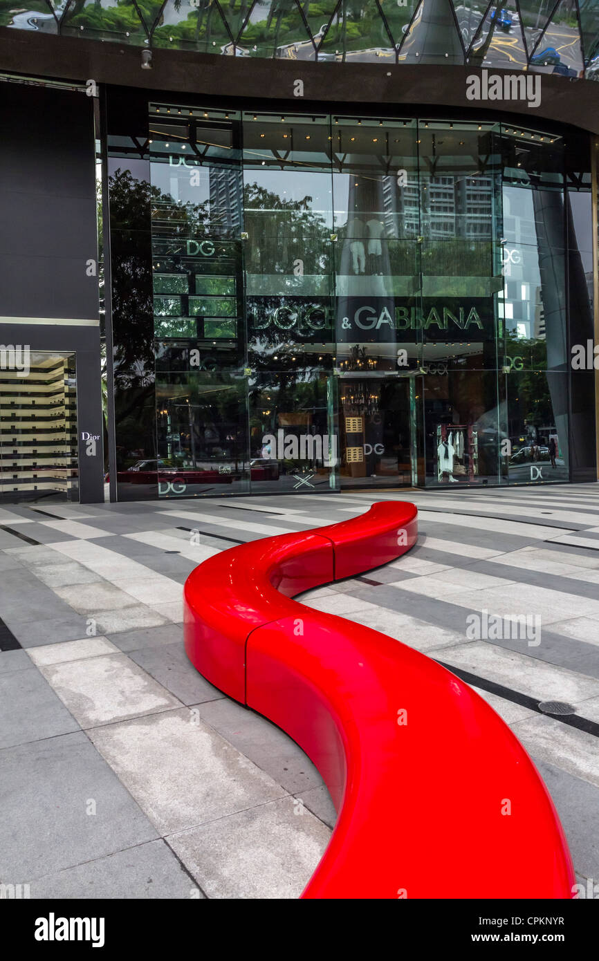 Luxury shopping Orchard Road Singapore Stock Photo Alamy